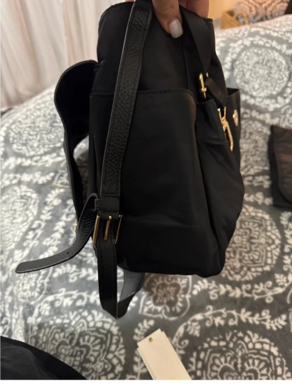 Tory Burch Black Nylon Crossbody Baby Bag